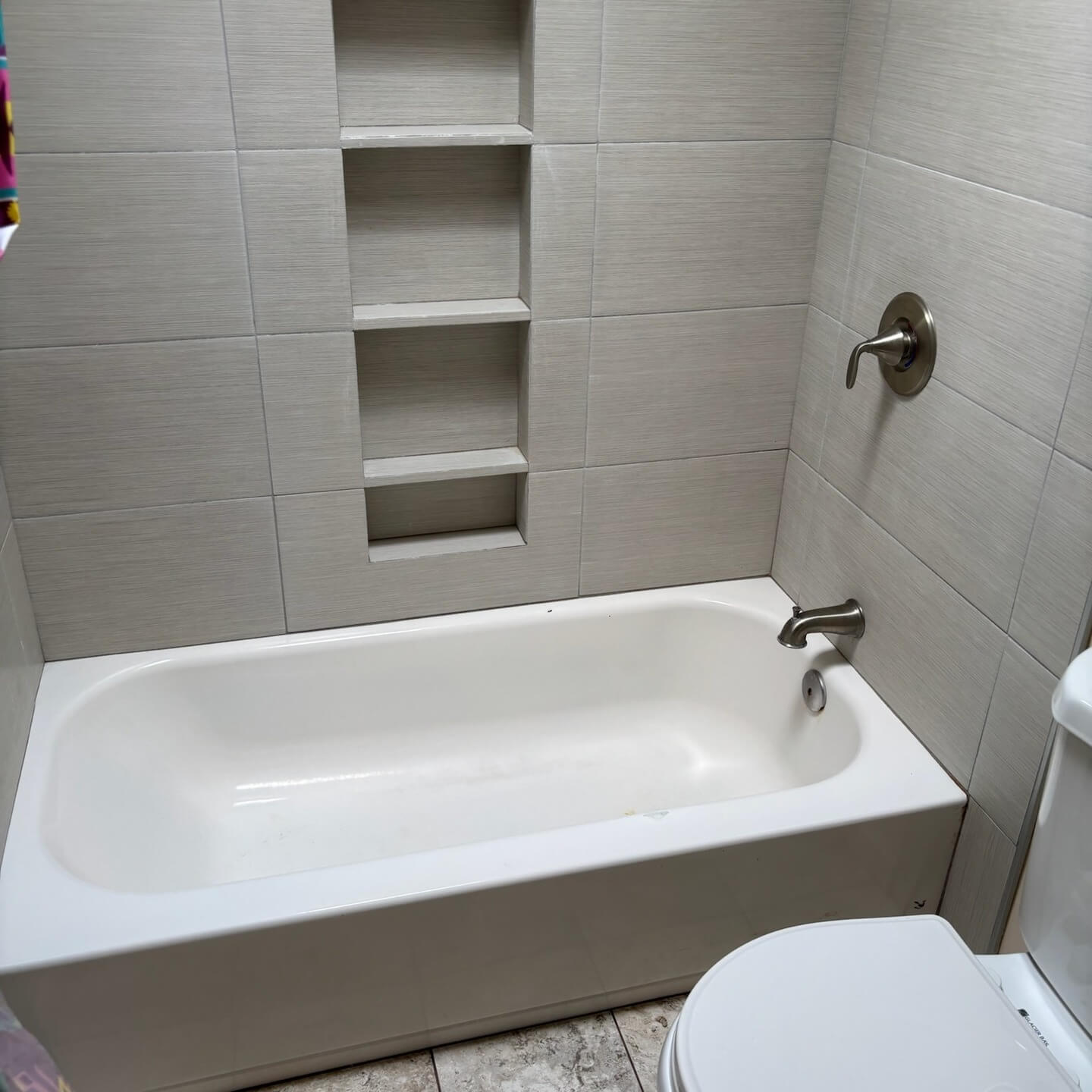 Sparkling tub and tile work in a San Diego bathroom