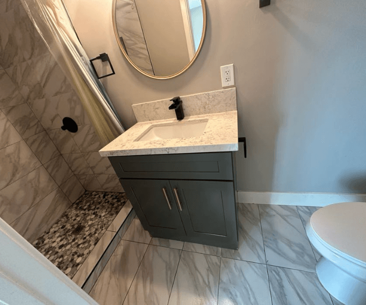 deep clean bathroom