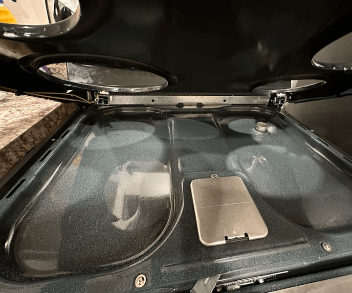 deep cleaning stove top